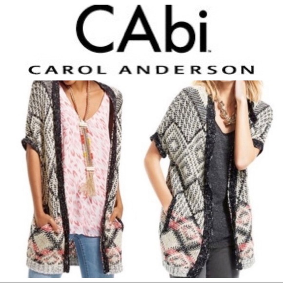 CAbi Sweaters - Cabi Dolman Sleeve Carol Anderson Tribal sweater